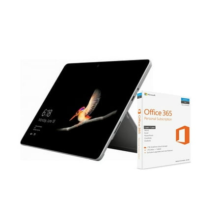 Microsoft Surface Go -8GB RAM - 128GB SSD - 1800 x 1200 Resolution - USB Type C - Platinum Shell Color + Microsoft Office 365 Personal Subscription + Exclusive Upgrades and New