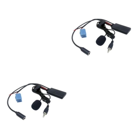 Methold Cable de entrada auxiliar Bluetooth 5.0 con micrófono auxiliar ISO de 8 pines para radio Blaupunkt 2piezas Tipo 1