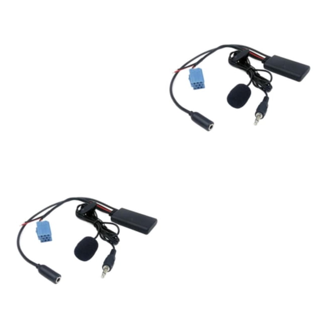 Methold Cable de entrada auxiliar Bluetooth 5.0 con micrófono auxiliar ISO de 8 pines para radio Blaupunkt 2piezas Tipo 1
