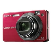 Sony Cyber-shot DSC-W150/R - Digital camera - compact - 8.1 MP - 5x optical zoom - Carl Zeiss - red