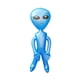 thumbnail image 2 of Figuras inflables extraterrestres gigantes para fiestas de cumpleaños con temática extraterrestre. Azul, 2 of 9