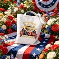 thumbnail image 2 of Eliaeconx Patriotic Tote Bag, USA 250th Anniversary Canvas Shoulder Bag, Reusable Grocery Bag for 4th of July, Independence Day Gift for Men Women, 2 of 8
