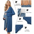 thumbnail image 2 of Avidlove Women Maternity Robe and Nursing Nightgown Sets for Hospitable Breastfeeding 3 in 1 Labor Delivery Nursing Dress Gown Bathrobe, 2 of 6