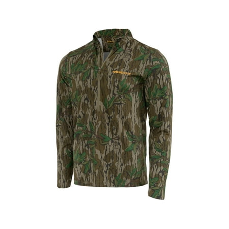 Muddy Outdoors Men s TRX Lightweight Quarter Zip Shirt Mossy Oak Greenleaf Large
