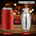 thumbnail image 4 of 12PCS Mini Cocktail Shaker, Drink Shakers Cocktail,Stainless Mini  Shaker, Cocktail Shaker with Strainer, 250ml, 4 of 8