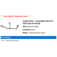 thumbnail image 2 of Coolant Hose - Compatible with 2017 - 2020 Audi A4 allroad 2018 2019, 2 of 2
