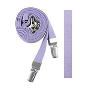 Narrow Lilac Solid Suspenders