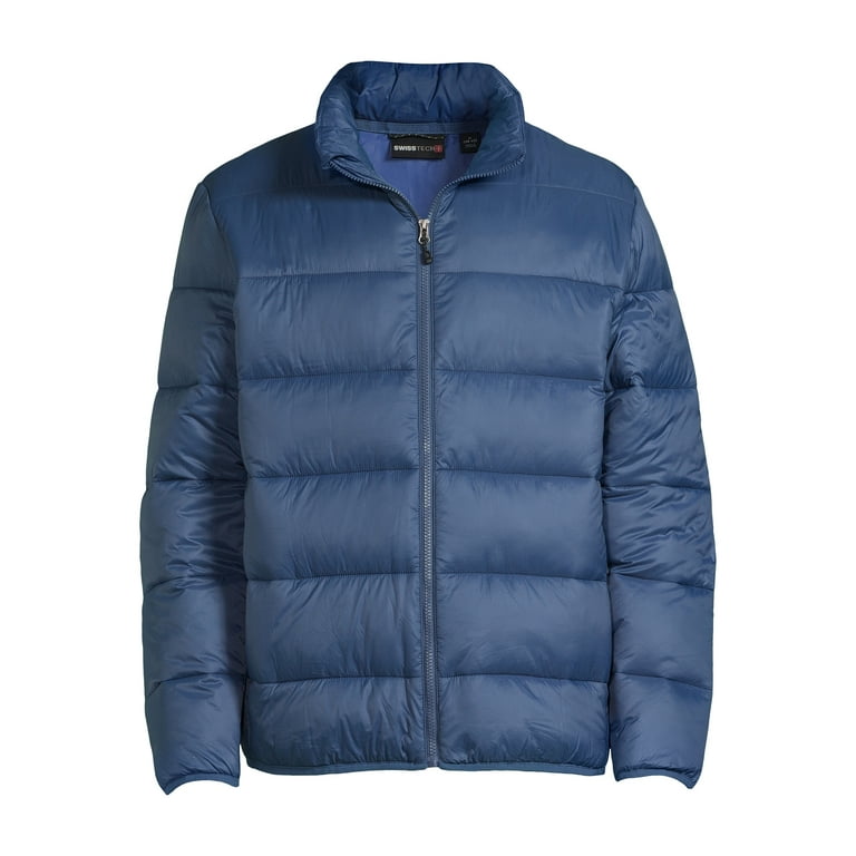 Swiss Tech Men s and Big Men s Packable Puffer Jacket Sizes S 3XL Walmart