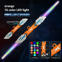 ABPWLY Double Headed Lightsabers, Lightsabers 16 Lights Rechargeable Lights Up Saber Sound and Telescopic Handle for Kids and Adults Gift