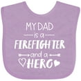 thumbnail image 3 of Inktastic My Dad is a Firefighter and a Hero Boys or Girls Baby Bib, 3 of 4
