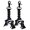Black-2pcs, variant on KUNN Double End Tactical Glove Clips Work Glove Holders Hardhat Holder for Heavy Duty Belt,Outdoor Backpack