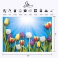thumbnail image 3 of ABPHOTO Polyester 7x5ft Tulip Backdrop Sunshine Tulip Blue Photography Background and Studio Photography Backdrop Props, 3 of 5