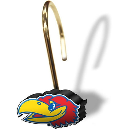 University of Kansas Decorative Bath Collection - 12pc Shower Hooks