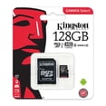 thumbnail image 1 of Memoria Micro SD Kingston 128GB 80mb/s Class10 Kingston Memorias, 1 of 2