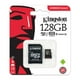 thumbnail image 1 of Memoria Micro SD Kingston 128GB 80mb/s Class10 Kingston Memorias, 1 of 2