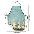 thumbnail image 5 of XMXY Chef Aprons with Pockets for Women Men, Easter Bunnies Waterproof Cooking Kitchen Aprons, 28.3 x 20.4 inches, 5 of 8