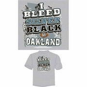 Oakland Football "i Bleed Silver And Bla