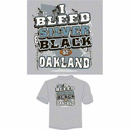 Oakland Football "i Bleed Silver And Bla