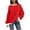 Red, variant on purcolt Women's Oversized Sweatshirt Long Sleeve Casual Crewneck Color Block Pullover Tops Casual Comfy Fall Fashion Winter Clothes