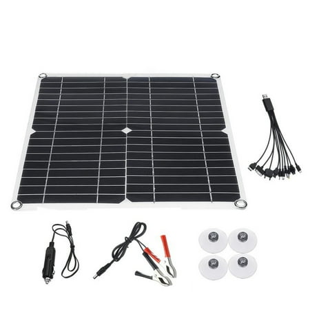 

Shakub 18V 25W Solar Panel Battery Charger Kit Car Van Boat Caravan Camper Charger
