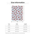 thumbnail image 5 of Rateoe Strawberry Pattern Flannel Throw Blanket, Ultra-soft Blanket for Bed, Couch, Car, Hypoallergenic Anti-pilling blanket-40"x30"(Vertical), 5 of 6