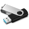 thumbnail image 1 of JM Unidad flash USB de 64 GB (negro) 3.0 Photo Stick Unidad flash USB de hasta 80 MB/s para almacenamiento de datos, Pendrive Jump Drive Unidad flash USB de 64 GB Memoria Zip Drive con indicador giratorio Diseño de llavero JM, 1 of 5