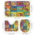 thumbnail image 3 of Scooby-Doo Scooby Shower Curtain Sets 4 Piece Bathroom Set Non-Slip Rugs Bath Mats U-Shaped Floor Mat Toilet Lid Cover Mat for Bathroom Decor, 3 of 8