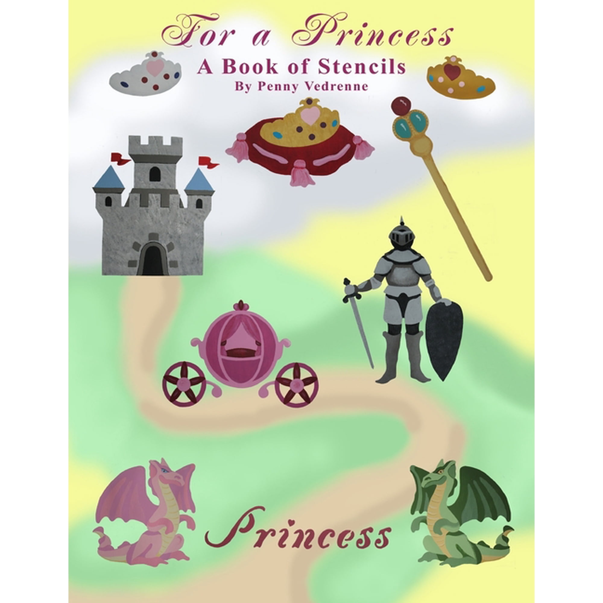 For a Princess: A Book of Stencils, (Paperback)