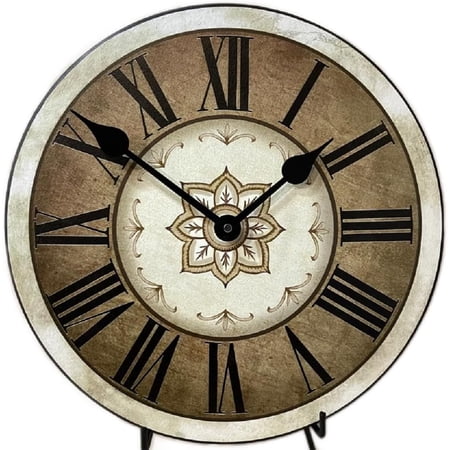 Charlotte Wall Clock | Handcrafted in USA | Silent Non-Ticking Mechanism | Beautiful Color | Rustic Decor for Living Room | Battery Operated (15-Inch)