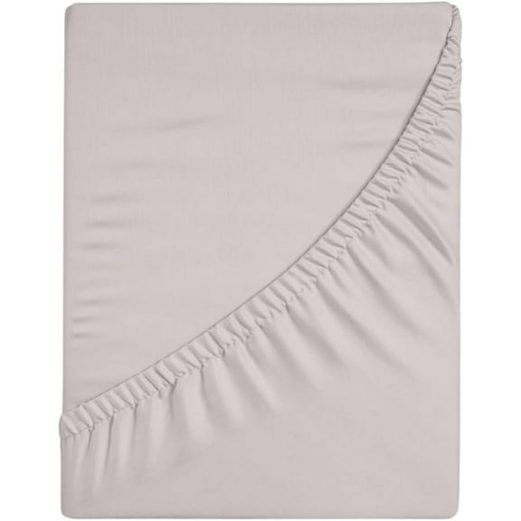 100% Cotton Fitted Sheet Only - Deep Pocket up to 16inch - All-Around Elastic - T-Shirt Fabric Jersey Knit - Extra Soft - Easy Fit - All Season - Comfy