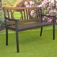 thumbnail image 2 of Carolina Classics Gramercy Outdoor Metal Bench in Black, 2 of 6