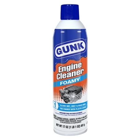 GUNK Low VOC Foamy Engine Cleaner and Degreaser for Cars and Motorcycles - 17 oz Aerosol
