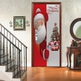 thumbnail image 3 of Christmas door stickers Simulated Christmas tree stickers Festive party decoration wallpaper wall stickers(Style 8), 3 of 5