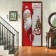 thumbnail image 3 of (T)Pegatinas navideñas para puerta Pegatinas de árbol de Navidad simulado Decoración festiva para fiestas Papel tapiz, 3 of 5