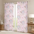 thumbnail image 2 of Homewish Kawaii Animal Unicorn Black Out Curtains for Kids Boys Girls,Floral Magical Horse Curtains Pack of 2 (42x63 Each),Cartoon Gradient Rainbow Bedroom Curtains,Lightweight Room Decor, 2 of 6