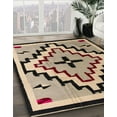 thumbnail image 2 of Ahgly Company Indoor Square Abstract Dark Brown Southwestern Area Rugs, 4' Square, 2 of 6