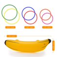 thumbnail image 4 of June Fox Inflatable Banana Ring Toss Game for Bachelorette Party, Bridal Shower Decorations for Engagement Party, Lingerie Party (2 Pieces 26" Bananas & 6 Pcs Toss Rings), 4 of 4