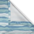thumbnail image 4 of Ambesonne Abstract Window Valance, Horizontal and Sketchy, 54" X 18", Sea Blue Pale Slate Blue, 4 of 5