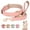 Pink, variant on Beirui Soft Padded Leather Dog Collar and Leash Solid Adjustable Collar for Bulldog S-L