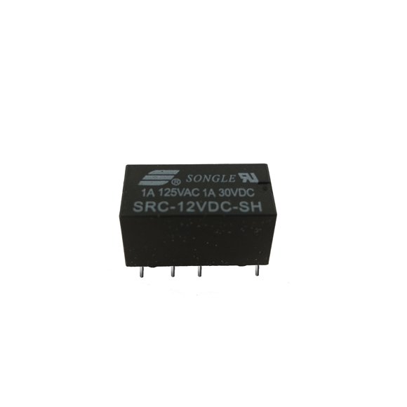 Relais 12v DC (12 Volts DC) - Support DPDT PCB 8 Broches - Module de Relais Électronique à Faible Signal Haute Sensibilité Sans Loquet Non Polarisé pour Bricolage Électronique et Arduino