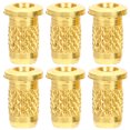 thumbnail image 1 of GARVALON 6Pcs Guitar String Ferrules Metal String Caps for Musicians Electric Guitar Parts 0.28x0.24in, 1 of 5