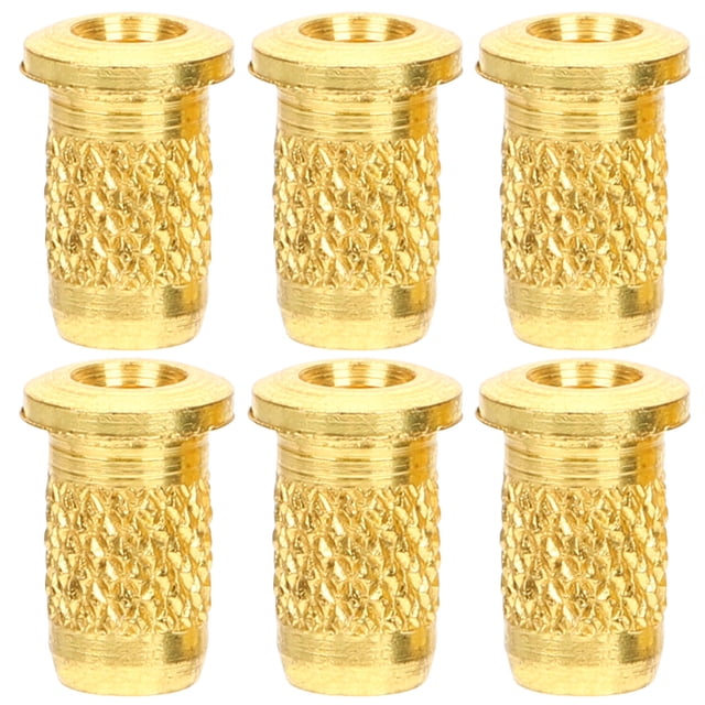 GARVALON 6Pcs Guitar String Ferrules Metal String Caps for Musicians Electric Guitar Parts 0.28x0.24in