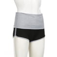thumbnail image 5 of Women'S High Waisted, Tight Fitting Contrasting Color Buttocks Lifting Elastic Shorts Gray L, 5 of 9