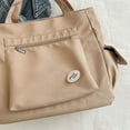 thumbnail image 2 of Guardurnaity Bolso casual Bolso de lona para mujer suave y duradero con bolsillos para picnics y bolsa de lona para ejercicios Bolsas de mensajero y de hombro Caqui, 2 of 6