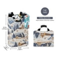 thumbnail image 2 of Yayeee Freestanding Laundry Hamper with Handle Collapsible Large Storage Basket for Clothes, Snowy Winter, 2 of 7