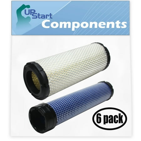 

6-Pack Replacement for John Deere Z810A Air Filter & Inner Air Filter - Compatible with John Deere 2508304-S Inner Air Filter & 2508301-S Filter