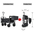 thumbnail image 3 of Whitsunday Folding Wagon 8" Heavy Duty Wheels with Rear Storage (Standard Size PLUS), 3 of 6