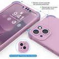 thumbnail image 2 of TEMOGU-for iPhone 13 Case with [2 Tempered Glass Screen Protector] [Camera Protection] Shockproof Soft Silicone Back and Hard PC Protective Bumper Cover for iPhone 13 Phone case (2021)-Blackcurrant, 2 of 4