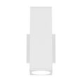 thumbnail image 3 of WAC Lighting Cubix 2-Light LED Aluminum Indoor or Outdoor Wall Light in White, 3 of 4