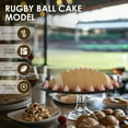 thumbnail image 2 of Football Cake Pan Silicone Football Cake Mold Nonstick Football Baking Pan Temperature Resistant Football Mold Ball Cake Pan Dishwasher Safe for Baking Cakes Sports Theme Party, 2 of 10